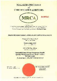 IQM sample auditor certificates